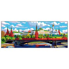Рыжий кот Картина по номерам "Москва. Кремль" 20х50 см (Х-7958)