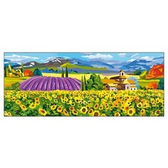 Рыжий кот Картина по номерам "Солнечные поля" 20х50 см (Х-7961)