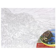 Рыжий кот Картина по номерам "Италия. Манарола" 30х40 см (Х-5791)