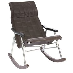Кресло-качалка Комфорт Белтех размер: 100х56 см, обивка: искусственная кожа, цвет: коричневый Komfort