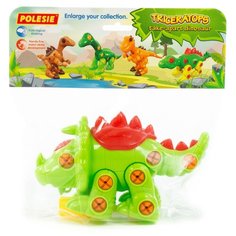 Конструктор Полесье Динозавры 76717 Трицератопс (в пакете)