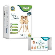 Pikool трусики Premium XL (15-25 кг) 20 шт. + влажные салфетки Premium 10 шт.