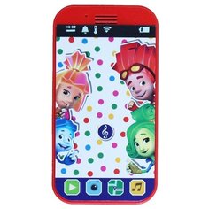 Интерактивная развивающая игрушка Город Игр Фикси-смартфончик "К телефону", красный