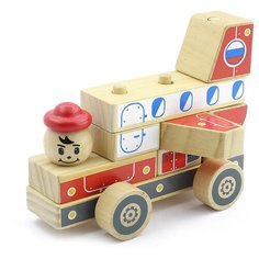 Пирамидка Мир деревянных игрушек Автомобиль-конструктор 4