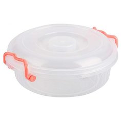 Альтернатива Контейнер круглый с ручками М6729, 3 л, 27.5x30 см, прозрачный Alternativa