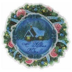 Панно Феникс Present Новогодний венок 13 x 13 x 3 см