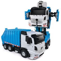 Робот-трансформер Jia Qi Troopers Velocity Мусоровоз TT676 синий/белый