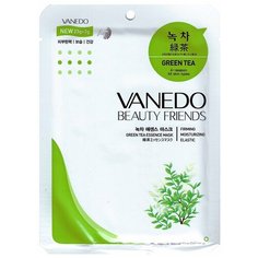 Vanedo Green Tea Essence Mask Sheet Pack Маска для лица с зеленым чаем, 25 г