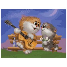 Белоснежка Картина по номерам "Песни под гитару" 30х40 см (743-AS)