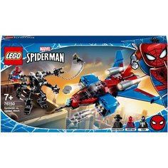 Конструктор LEGO Marvel Super Heroes 76150 Spiderman Реактивный самолёт Человека-Паука против Робота Венома