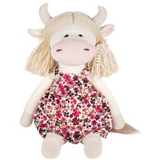 Мягкая игрушка Maxitoys Коровка Варвара в цветном сарафане 22 см