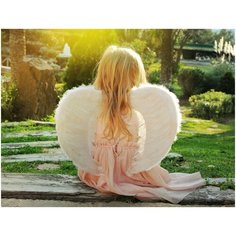 Рыжий кот картина по номерам "Задумчивый ангел" 22х30 см (HS294)