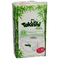 Takeshi подгузники бамбуковые Kids L (9-14 кг) 52 шт.