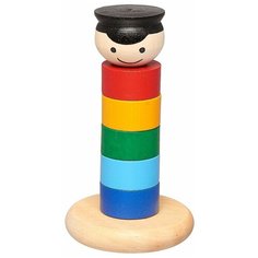 Пирамидка RNToys Паренек цветная Д-560