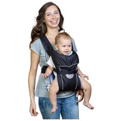Рюкзак-переноска Чудо-Чадо BabyActive Simple, черный