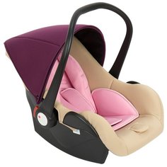 Автокресло-переноска группа 0+ (до 13 кг) Lider Kids Baby Leader Comfort II, бежевый/розовый