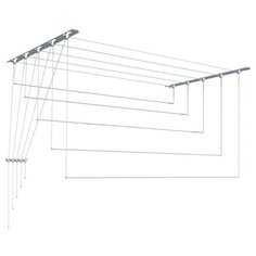 Сушилка для белья Лиана потолочная металлическая 1,4 м, металлик Liana