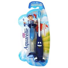 Зубная щетка Aquarelle Kids c песочными часами 3+, синий