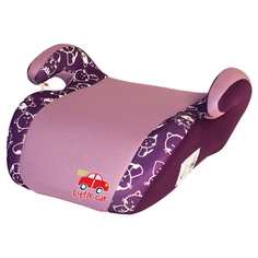 Бустер группа 2/3 (15-36 кг) Little Car Smart, фиолетовый/коты