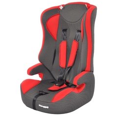 Автокресло группа 1/2/3 (9-36 кг) Мишутка LB 513 RF (без вкладыша), deep red/black dot