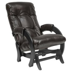 Кресло-качалка Комфорт Модель 68 размер: 60х89 см, обивка: искусственная кожа, цвет: венге/oregon perlamutr 120 Komfort