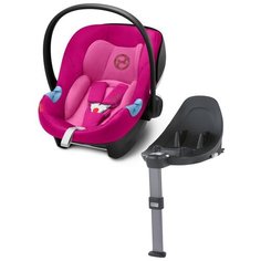 Автокресло-переноска группа 0+ (до 13 кг) Cybex Aton M i-Size + Isofix Base M, fancy pink