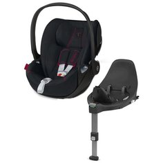 Автокресло-переноска группа 0+ (до 13 кг) Cybex Cloud Z i-size Ferrari + Isofix база Z, victory black