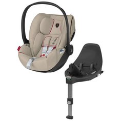 Автокресло-переноска группа 0+ (до 13 кг) Cybex Cloud Z i-size Ferrari + Isofix база Z, silver grey
