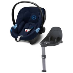 Автокресло-переноска группа 0+ (до 13 кг) Cybex Aton M i-Size + Isofix Base M, indigo blue