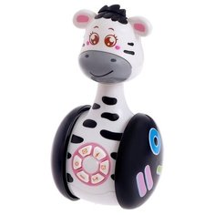 Неваляшка Zabiaka Зебра Гого (4528864) 11.5 см черный/белый
