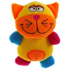 Погремушка BONDIBON Кот/собака/слон ВВ1280 желтый/оранжевый