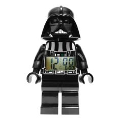 Часы настольные LEGO Star Wars Darth Vader черный