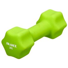 Гантель цельнолитая BRADEX SF 0542 2 кг салатовый