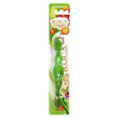 Зубная щетка R.O.C.S. Kids 3-7 лет, зеленый