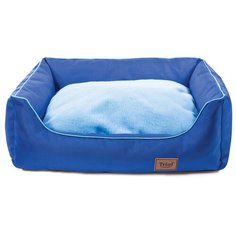 Лежак для собак и кошек Triol Ниагара M прямоугольный 50х40х16 см синий/голубой