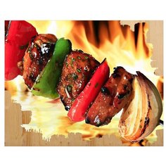 Color Kit Картина по номерам "Сочный шашлык" 40х50 см (DER019)