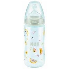 NUK First Choice Plus Бутылочка из полипропилена с соской из силикона разм. M, 300 мл, с рождения, бежевый