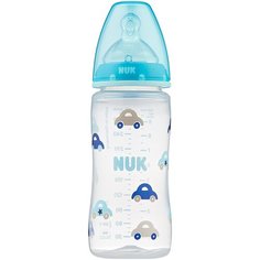 NUK First Choice Plus Бутылочка из полипропилена с соской из силикона разм. M, 300 мл, с рождения, бирюзовый