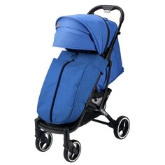 Прогулочная коляска Dearest 818 Plus (Yoya Max Premium), синий/черная рама, цвет шасси: черный
