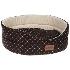 Лежак для собак и кошек Katsu Yohanka Shine Cat Paw 4 58х52х20 см коричневый