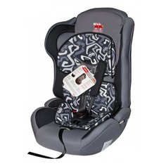 Автокресло группа 1/2/3 (9-36 кг) Little Car Comfort, лабиринт серый