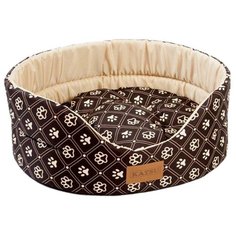 Лежак для собак и кошек Katsu Yohanka Shine Dog Paws 5 64х56х23 см коричневый