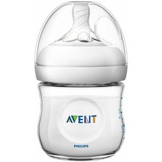 Philips AVENT Бутылочка полипропиленовая Natural SCF030/17, 125 мл, с рождения, бесцветный