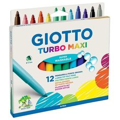 GIOTTO Набор фломастеров Turbo Maxi, 12 шт. (076200)