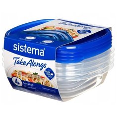 Sistema Набор контейнеров TakeAlongs 54105 0.669 л, прозрачный/синий