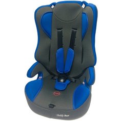 Автокресло группа 1/2/3 (9-36 кг) Мишутка LB 513 RF (без вкладыша), deep blue/black dot