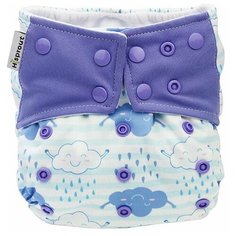 Hisprout подгузник с картинками (3-15 кг), 1 шт., облака