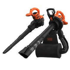 Электрический садовый пылесос BLACK+DECKER BEBLV290-QS 2.9 кВт