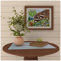 ФРЕЯ Картина по номерам "Братья-еноты" 30х40 см (PNB/R2 №34)