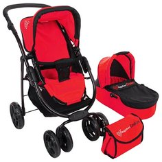 Коляска-трансформер Buggy Boom Amidea красный/черный